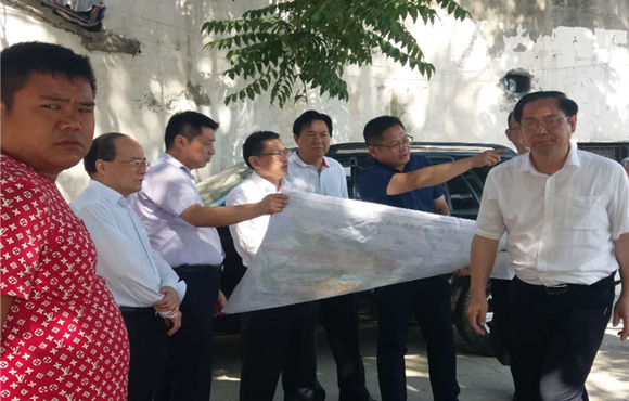 安徽省纪委书记刘惠一行视察水情形治理事业部淮南项目现场