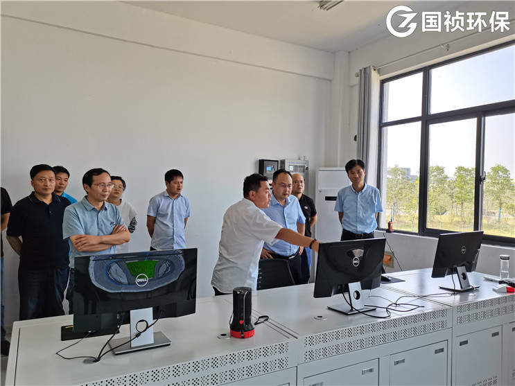 高新区生态情形局方明局长一行莅临国祯环？？？？？？？？疾熘傅